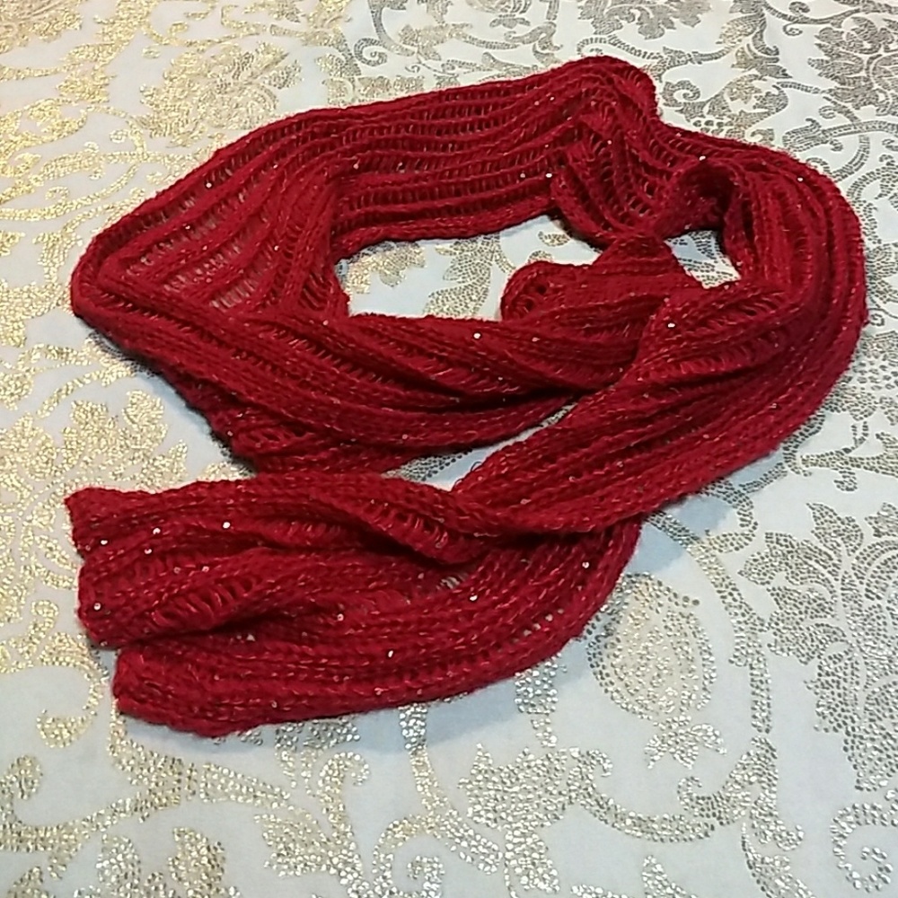 Womens Beautiful medium red scarf